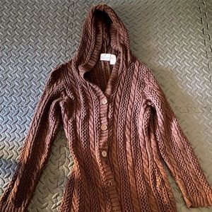 Brown cardigans